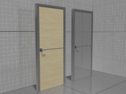 3D модель металлической двери