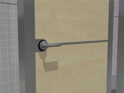 3D модель металлической двери
