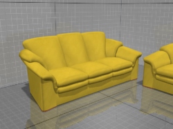 3D модели дивана и кресла Contempo