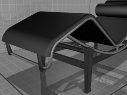 3D модель кресла-шезлонг Tekno