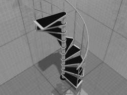 3d модель лестницы